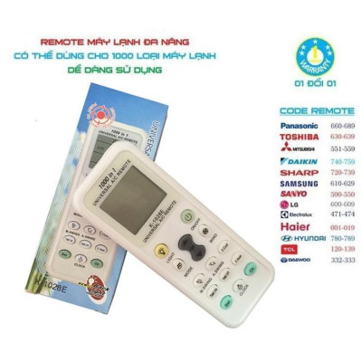 REMOTE ĐIỀU KHIỂN MÁY LẠNH ĐA NĂNG, REMOTE MÁY LẠNH, REMOTE ĐIỀU HÒA MÁY LẠNH NỘI ĐỊA NHẬT, VN (Hàng Chính Hãng)