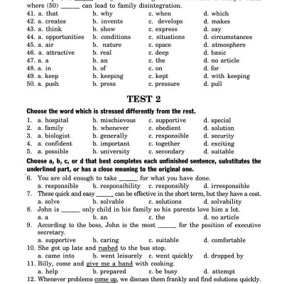 Bài Tập Trắc Nghiệm Tiếng Anh 12 (Không Đáp Án)