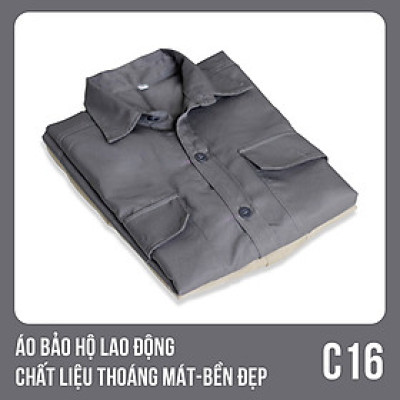 Áo bảo hộ lao động, chất liệu thoáng mát, bền đẹp - Mã C16