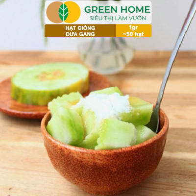 Hạt Giống Dưa Gang GreenHome, Gói 1gr~50 hạt, Dễ Trồng Quanh Năm, Nảy Mầm Cao, Thu Hoạch Nhanh, T04
