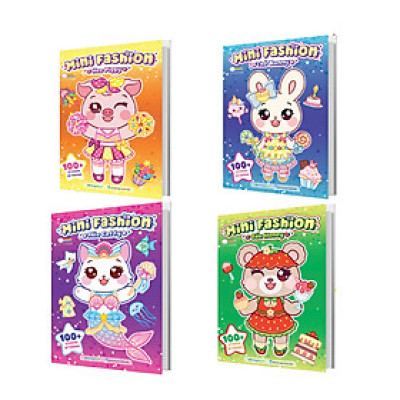 Combo 4 Cuốn Mini Fashion (400+ stickers dễ thương)