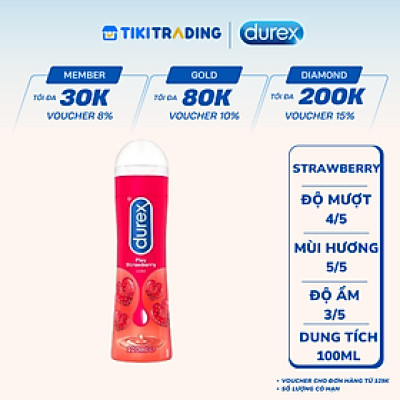 Gel bôi trơn Durex Play Strawberry 100ml