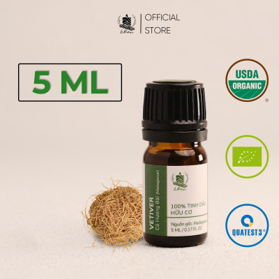 Tinh Dầu Cỏ Hương Bài (Madagascar) - 100% Nguyên Chất Hữu Cơ - Le Rustique - Tinh Dầu Bản Địa Madagascar