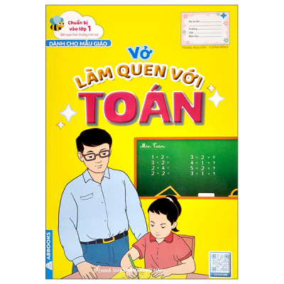 Sách - Chuẩn Bị Vào Lớp 1 - Vở Làm Quen Với Toán - Dành Cho Bé 5-6 Tuổi - Bộ 4 Quyển