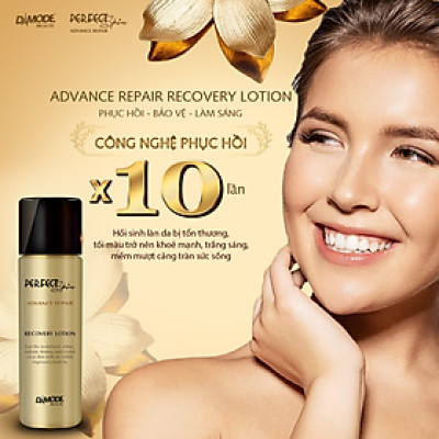 Nước thần tái tạo phục hồi trắng da ngăn lão hóa PERFECT SKIN ADVANCE REPAIR RECOVERY LOTION DAMODE chai 130ml