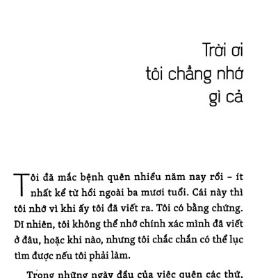 Trời Ơi, Tôi Chẳng Nhớ Gì Cả