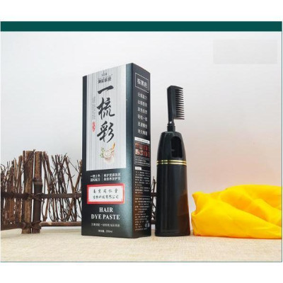 Lược Nhuộm Tóc Đen Chiết Xuất Từ Thảo Dược Dye Paste Chai Lớn 200Ml