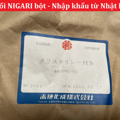 2kg Muối Nigari Nhật Bản tạo đông đậu hũ đậu phụ (chiết từ bao 20kg)