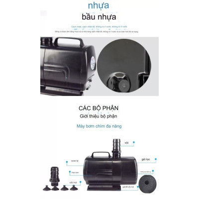 Máy Bơm Nước Lifetech AP5800 (360W-12000L/H-5M) bể cá, chơi thác, hòn non bộ, bơm hải sản , sinh hoạt