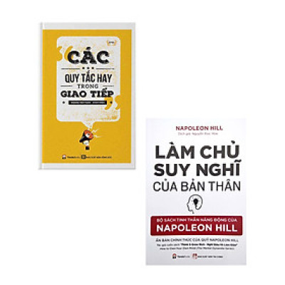 Combo Các Quy Tắc Hay Trong Giao Tiếp + Làm Chủ Suy Nghĩ Của Bản Thân (Bộ 2 Cuốn) _PD