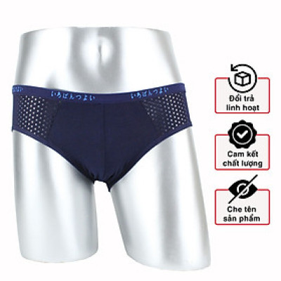 Quần lót nam lỗ lưới thông hơi xuất Nhật, quần sịp nam kháng khuẩn chất vải mềm mại, thấm hút và co giãn đa chiều