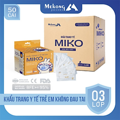 Thùng Khẩu trang, 50 HỘP MIKO HỌA TIẾT 