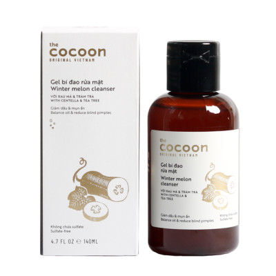 Gel bí đao rửa mặt the Cocoon140ml dùng cho da dầu, sạch mụn thuần chay