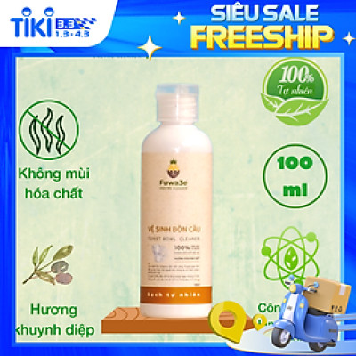 Nước tẩy bồn cầu Fuwa3e hữu cơ diệt khuẩn với tinh chất khuynh diệp 100ml