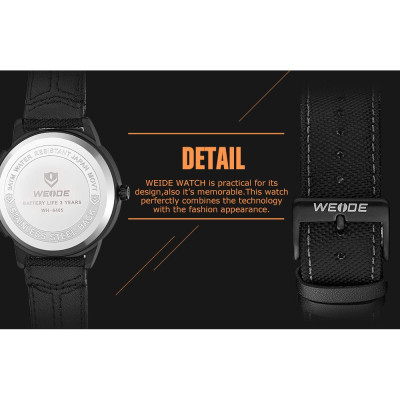 Đồng hồ điện tử WEIDE WH6405 kỹ thuật số hai mặt số phụ