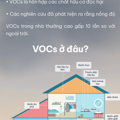 Lọc Khử mùi phòng khách/Nhà Bếp/Phòng Em Bé - Terracomb Nhật Bản - Japan Air Filter