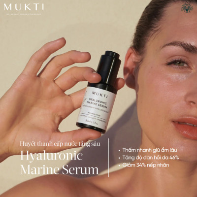Tinh Chất Đại Dương Cấp Nước Tầng Sâu Mukti Hyaluronic Marine Serum (30ml)