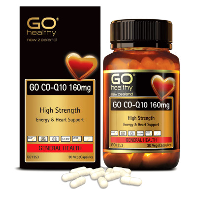 GO CO Q10 160MG 30 VIÊN - Viên uống bổ tim nhập khẩu chính hãng GO Healthy New Zealand