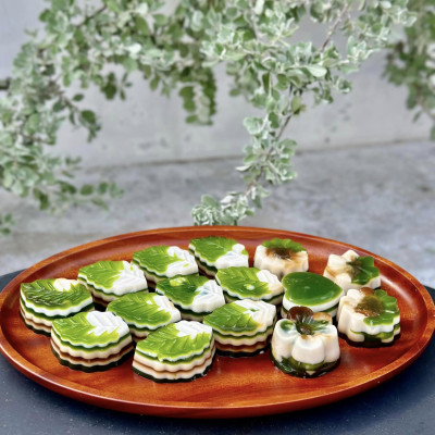 Hộp 10 gói bột rau câu giòn (agar) Hoàng Yến, hàng mới chuẩn chính hãng 100%