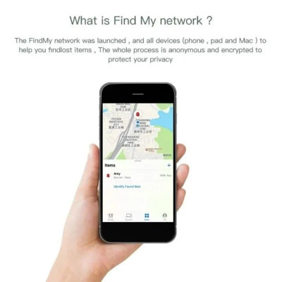 Thiết bị định vị tracker iTag WIWU qua Find My App chống mất thất lạc cho trẻ em người gia thú cưng đồ vật móc khóa - Hàng nhập khẩu