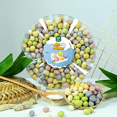Đậu phộng sữa chua 320g DGfoods/Natural multi-colored yogurt coated peanuts/ăn chay/Đặc sản Cần Thơ,HVNCLC
