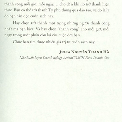 Thành Công Tức Thì - Tư Duy Tỷ Phú