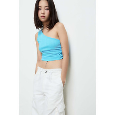 DOTTIE - Áo thun sát nách lệch vai T0653