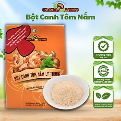 Combo 2 Gói Bột Canh Tôm Nấm Lý Tưởng 150g, Gia Vị Tôm Nấm, Chiết Suất Từ Tôm Và Nấm Tự Nhiên Phù Hợp Các Món Ăn