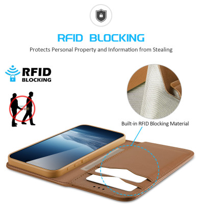 Bao da Dux Ducis cho iPhone 16 , 16 Plus , 16 Pro Max , 16 Pro dạng ví - hàng chính hãng 