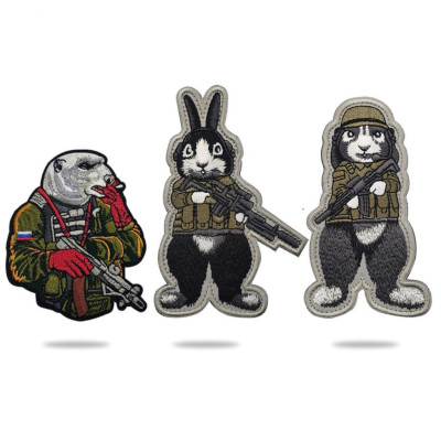 Patch_miếng dán velcro Gấu Nga_Rhapsody_Cat Shit_chiến thuật