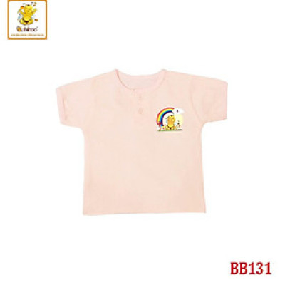 Áo sơ sinh màu ngắn cổ trụ BABIBOO BB131