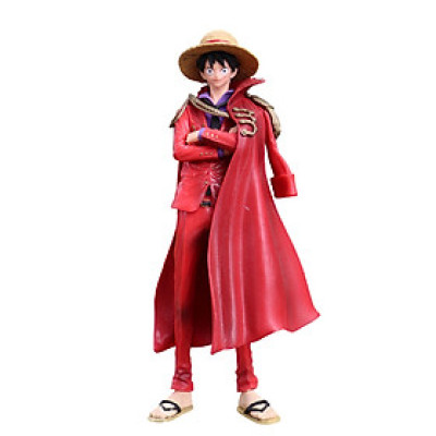 Mô hình One Piece : Mô hình Luffy mũ rơm áo choàng đỏ