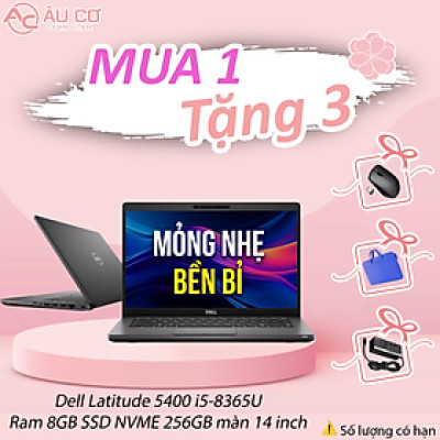 Dell Latitude 5400, Core i5 8365U, RAM8GB, SSD 256GB Nvme - Hàng Chính Hãng