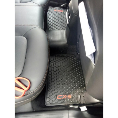Thảm Lót Sàn Cao Su Dành Cho Xe Mazda CX5 đời 2015 đến 2020 Hàng Cao Su Đúc Ko Mùi