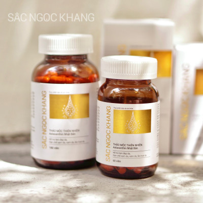 Viên uống đẹp da - chống lão hóa - nám sạm tàn nhan Sắc Ngọc Khang Vi Tảo Lục Hộp 180 Viên