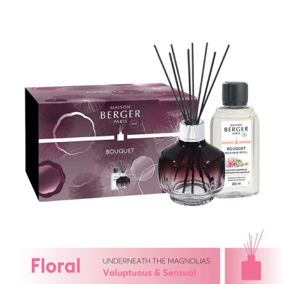 Maison Berger - Bộ lọ tinh dầu khuếch tán Plum Molecule - 200ml - 2 món