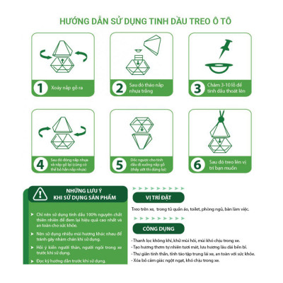 Tinh Dầu Ngọc Lan Tây Kobi (30ml) Treo Xe Hơi, Treo Phòng, Tủ Quần Áo - Tinh Dầu Thiên Nhiên Nguyên Chất, Giúp Giảm Stress, Xua Đuổi Côn Trùng Và Khử Mùi Hiệu Quả, Thích Hợp Dùng Với Đèn Xông Và Máy Khuếch Tán - Tặng Kèm Vỏ Lọ Treo Sang Trọng, Tiện Dụng