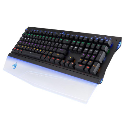 Bàn phím chơi game chống nước cơ học MAGIC-REFINER MK8 Đèn nền RGB có dây có thể chuyển đổi 108 phím