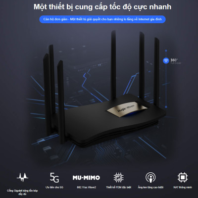 Router Wifi cho gia đình Ruijie Reyee RG-EW1200G Pro, Hàng Chính Hãng.