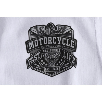 Áo thun không tay phong cách Retro_Biker_dã ngoại