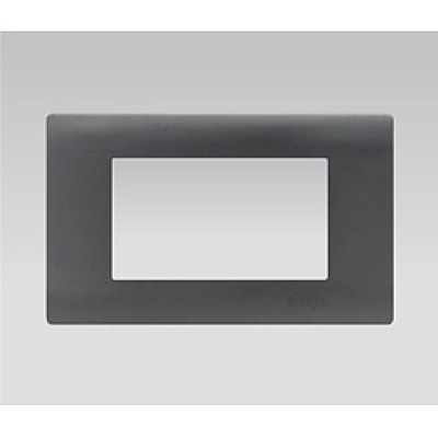 Dòng mặt công tắc xám nhựa PC hoặc nhôm vân xước thương hiệu DoBo