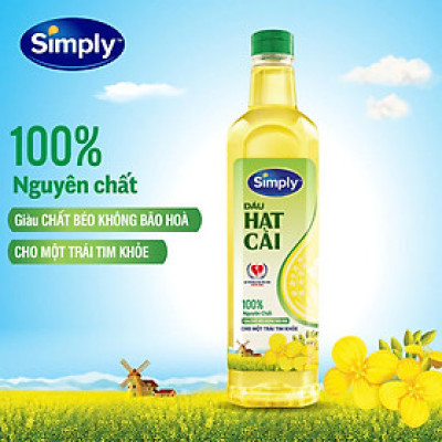 Dầu Hạt Cải nguyên chất chai 1L