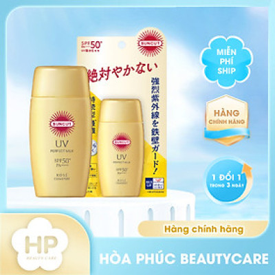 Kem Chống Nắng Siêu Chống Thấm Nước Kose Suncut UV Perfect Essence Super Water Proof SPF50+ PA++++ (04 Loại)