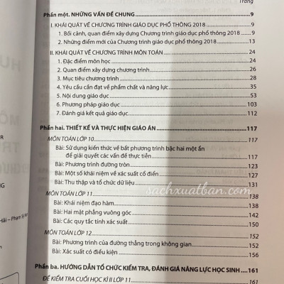 Combo 2 cuốn Hướng Dẫn Dạy Học Môn Toán + Ngữ Văn Trung Học Phổ Thông Theo Chương Trình Giáo Dục Phổ Thông Mới