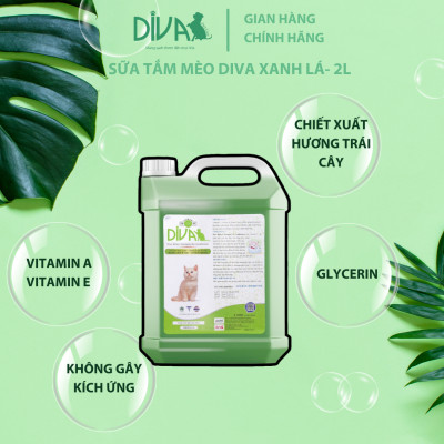 SỮA TẮM MÈO DIVA XANH LÁ 2L (DIVA FORMULA 6)