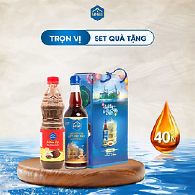 Set quà Tinh Túy 2 ( 1 chai nước mắm cốt đặc biệt + 1 chai mắm tép 650ml)