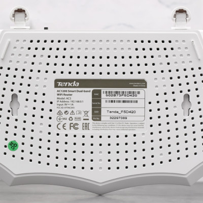  Router Wifi Chuẩn AC1200 Tenda AC5 V3 Trắng - Hàng Chính Hãng