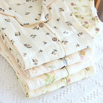 Bộ Đồ Bầu Và Sau Sinh Dài Tay AZ59 Có Khe Mở Cho Con Bú, Pijama Mặc Cữ