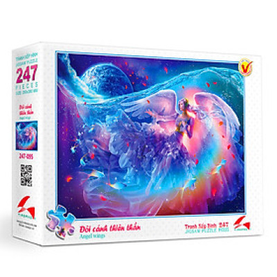 Tranh xếp Hình Tia Sáng-  Đôi cánh thiên thần (247 Mảnh Ghép)