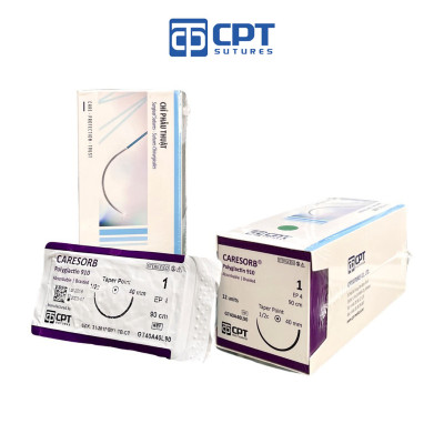 Chỉ phẫu thuật tự tiêu CPT Caresorb Polyglactin số 1 - GT40A40L90